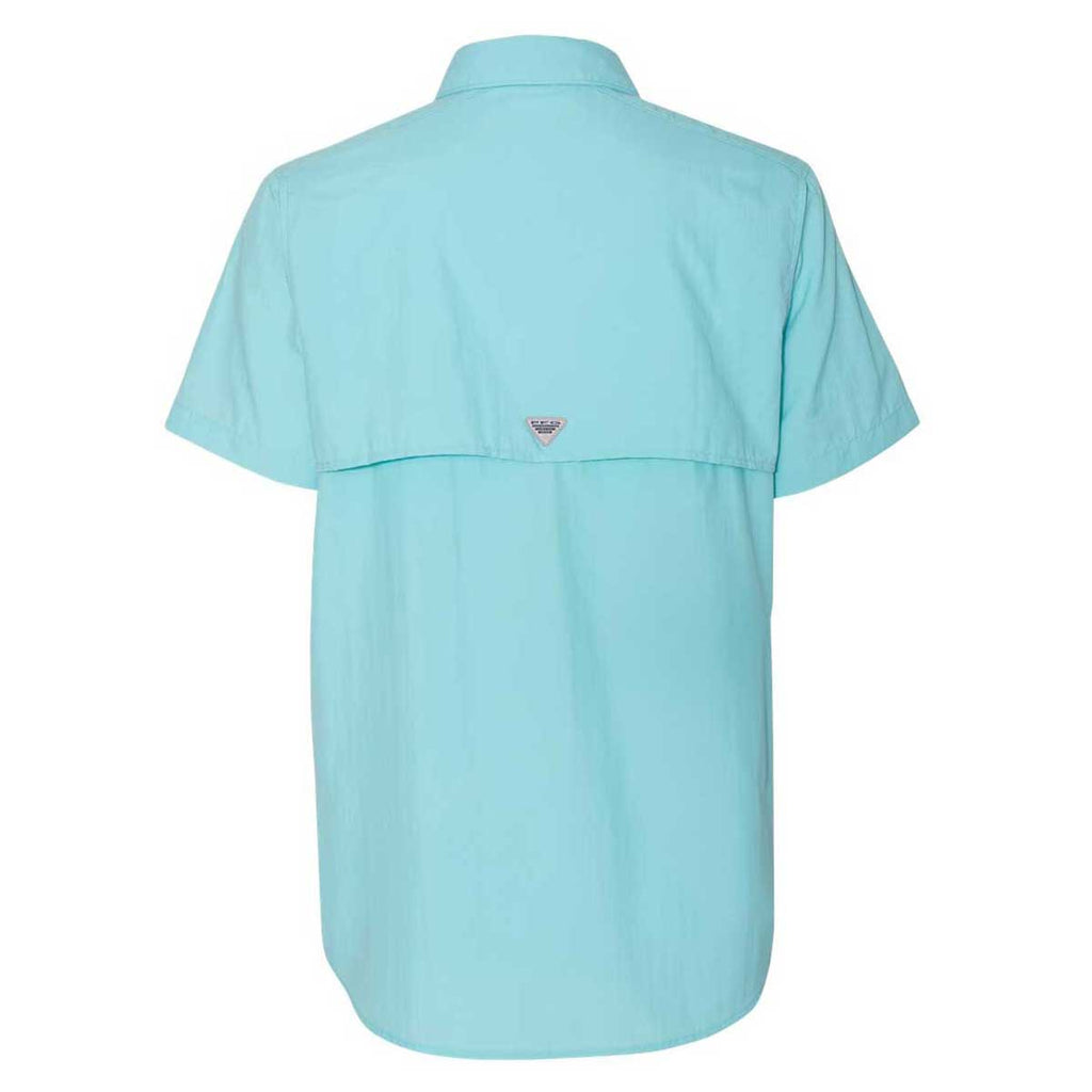Columbia Women's Clear Blue Bahama Short Sleeve Shirt