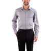 Calvin Klein Men's Ice Grey Slim Fit Non-Iron Dobby Dress Shirt