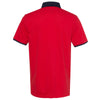 Tommy Hilfiger Men's Mars Red Sanders Tipped Cotton Pique Sport Polo