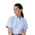 Van Heusen Women's Blue Short Sleeve Oxford Shirt-Alpha Sized