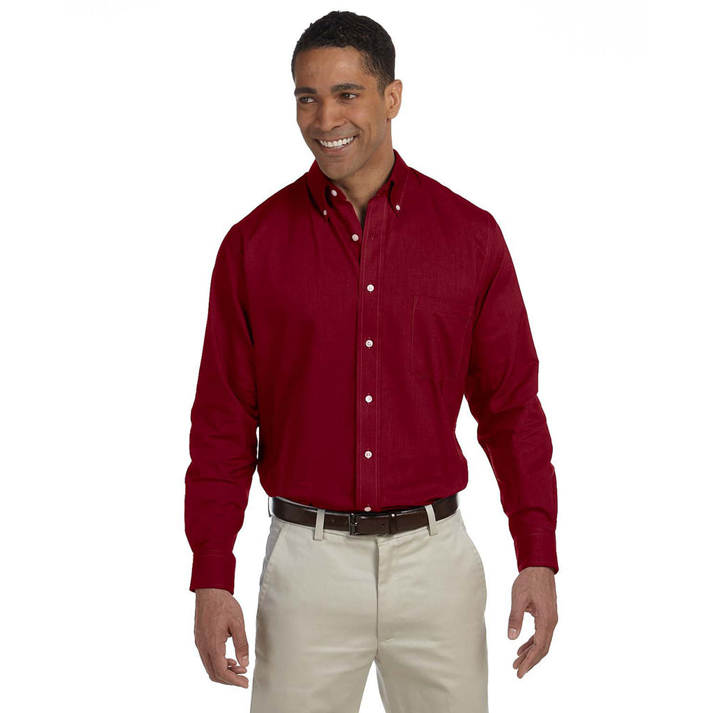 Van Heusen Men's Cayenne Long Sleeve Oxford Shirt-Alpha Sized
