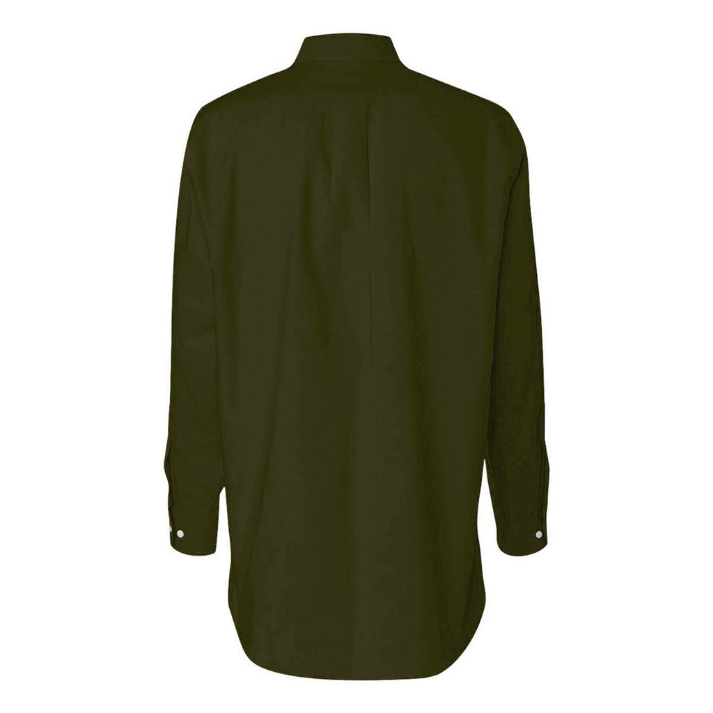 Van Heusen Men's Dark Green Long Sleeve Oxford Shirt-Alpha Sized
