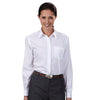 Van Heusen Women's White Long Sleeve Broadcloth Shirt-Numeric Sized