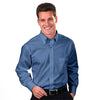 Van Heusen Men's English Blue Long Sleeve Regular Fit Pinpoint Shirt-Alpha Sized