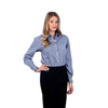 Van Heusen Women's Blue Coolest Comfort Check Long Sleeve Shirt