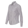 Van Heusen Women's Grey Non Iron Feather Stripe Long Sleeve Shirt