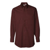Van Heusen Men's Bordeaux Twill Long Sleeve Dress Shirt