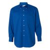 Van Heusen Men's Royal Blue Twill Long Sleeve Dress Shirt