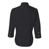 Van Heusen Women's Black 3/4 Sleeve Twil Dress Shirt