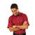 Van Heusen Men's Scarlet Twill Short Sleeve Dress Shirt