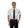 Van Heusen Men's White Non-Iron Short Sleeve Aviator Shirt