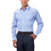 Van Heusen Men's Light Blue Cotton/Poly Check Dress Shirt