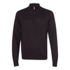 Van Heusen Men's Black Long Sleeve Quarter Zip Knit Sweater