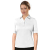 IZOD Ladies' White Performance Polyester Solid Jersey