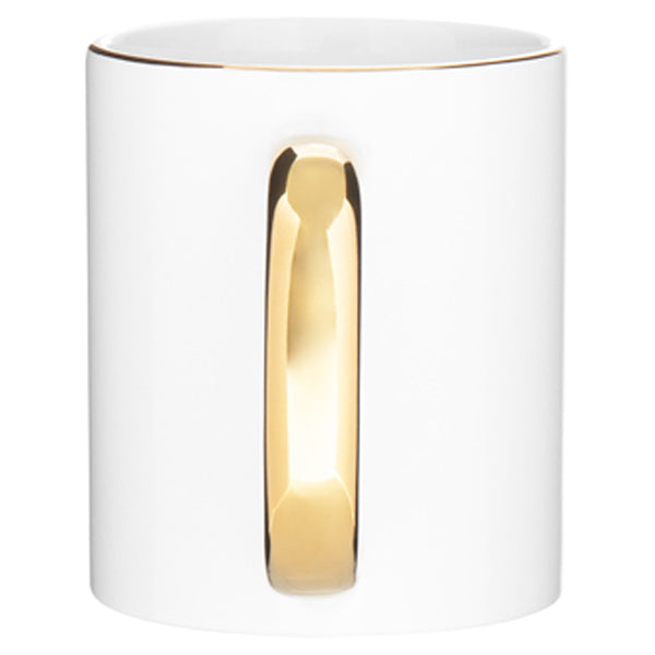 ETS White/Gold C-Handle-Metallic 11 oz Mug