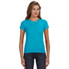 Anvil Women's Caribbean Blue Scoop T-Shirt