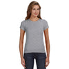 Anvil Women's Heather Grey Scoop T-Shirt
