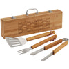 Leed's Wood Grill Master 3pc Bamboo BBQ Set