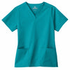 White Swan Women's Teal Fundamentals V-Neck Top
