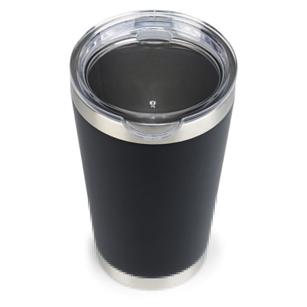 Aviana Matte Black Vale Double Wall Stainless Pint-16oz