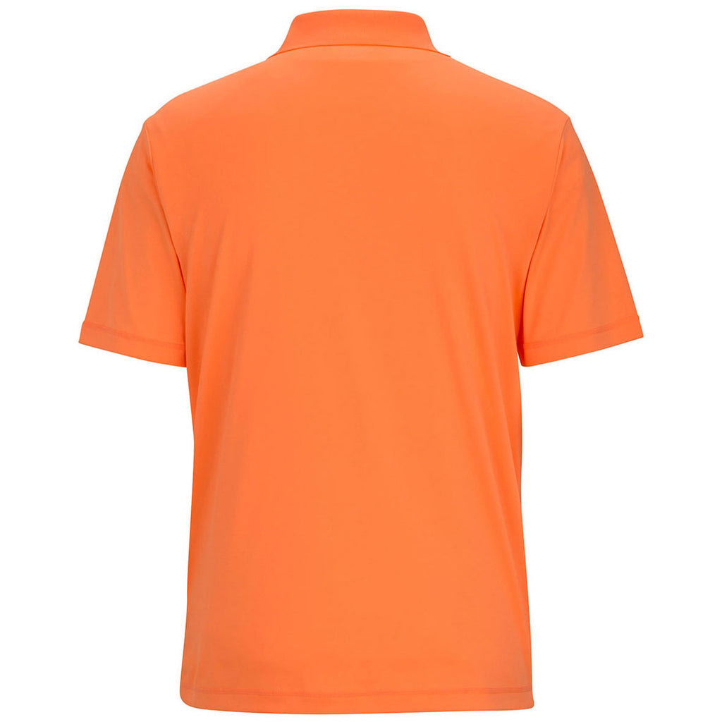 Edwards Men's High Visibility Orange Mini-Pique Snag-Proof Polo