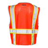 ML Kishigo Men's Fluorescent Red Premium Brilliant Series Heavy-Duty Class 2 Vest