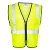 ML Kishigo Men's Lime Class 2 Double-Pocket Zippered Economy Vest