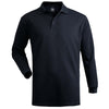 Edwards Men's Navy Cotton Pique Long Sleeve Polo