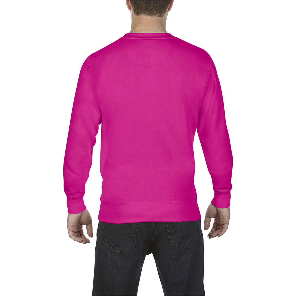 Comfort Colors Men's Neon Pink 9.5 oz. Crewneck Sweatshirt