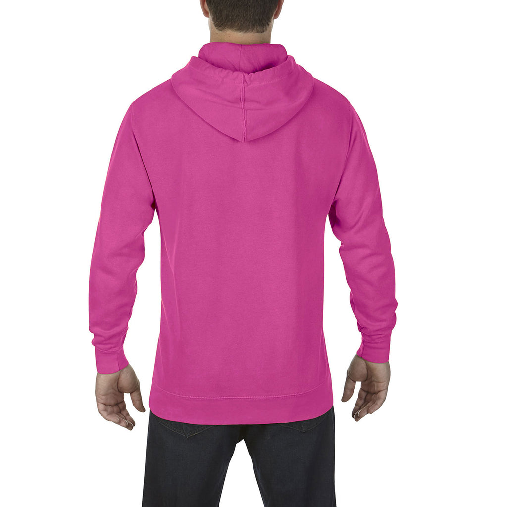 Comfort Colors Men's Neon Pink 9.5 oz. Hooded Sweatshirt