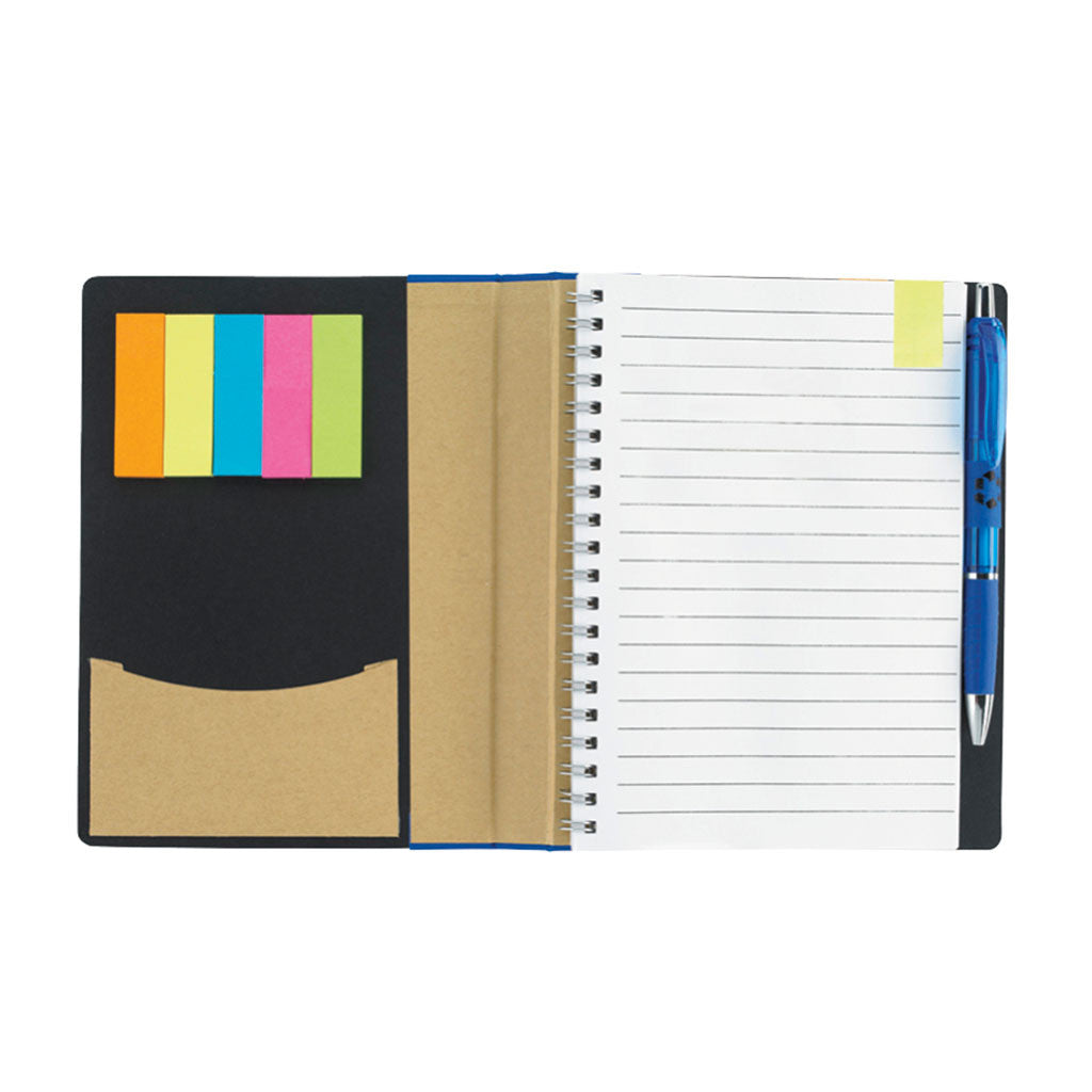 Good Value Blue 5" x 7" ECO Notebook with Flags