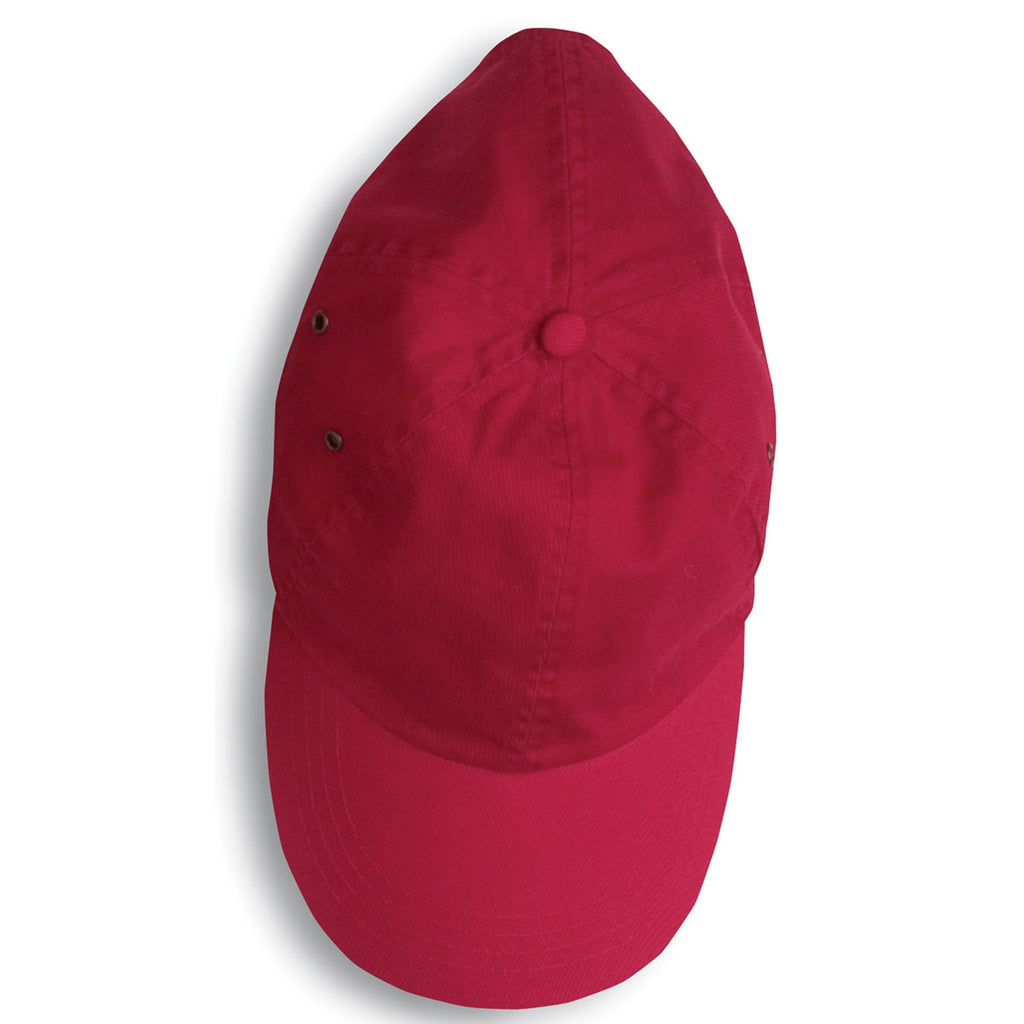 Anvil Red Solid Low-Profile Twill Cap