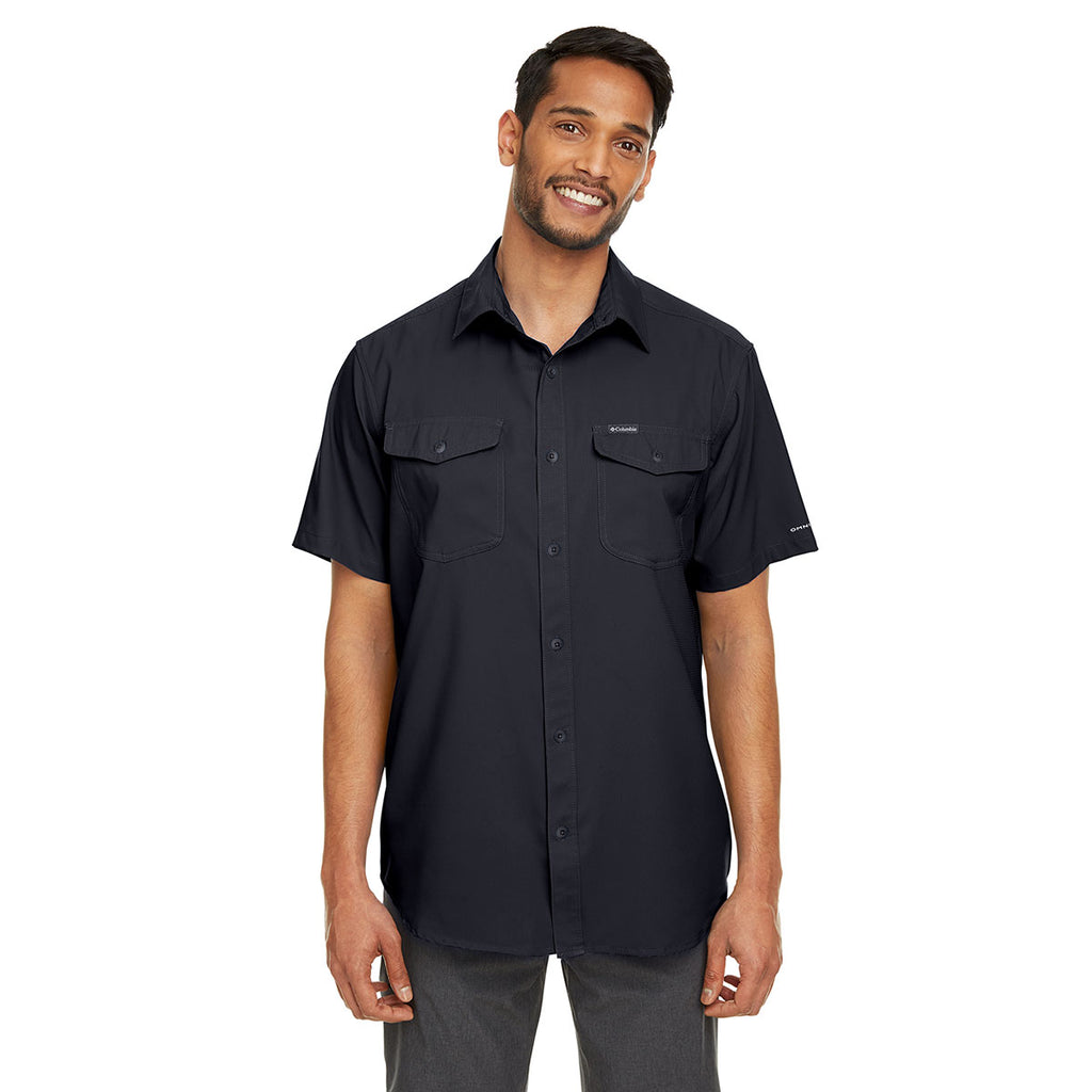 Columbia Men's Black Utilizer II Solid Performance Short-Sleeve Shirt