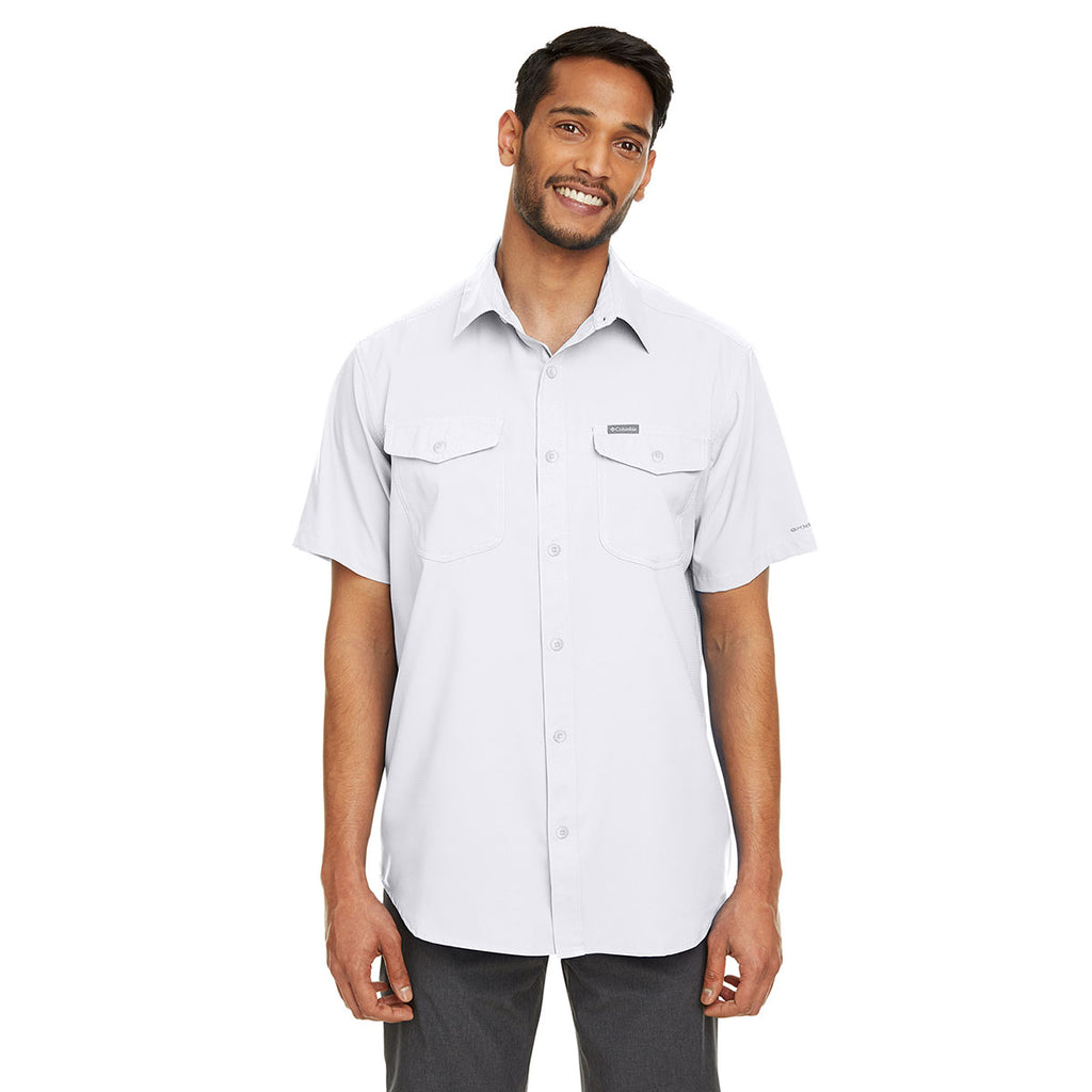 Columbia Men's White Utilizer II Solid Performance Short-Sleeve Shirt