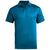 Edwards Men's Marina Blue Performance Flat-Knit Short Sleeve Polo