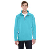Comfort Colors Men's Lagoon Blue 9.5 oz. Quarter-Zip Sweatshirt