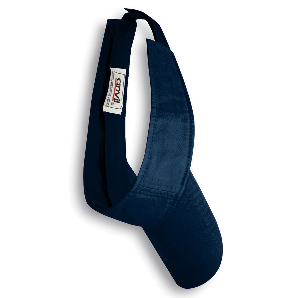Anvil Navy Solid Low-Profile Twill Visor