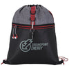 BIC Black/Red Stand Alone Drawstring Backpack