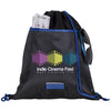 Good Value Black/Royal Outer Space Drawstring Backpack