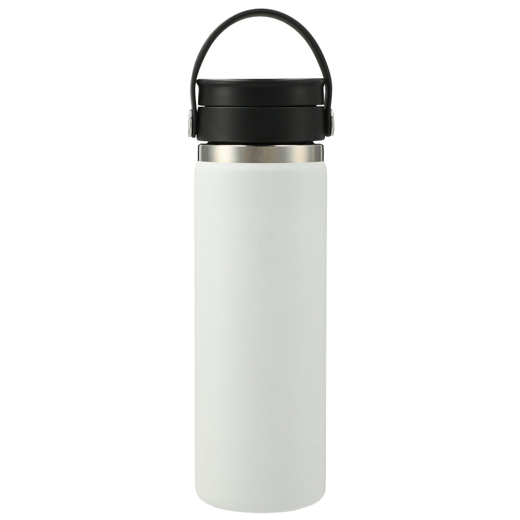 Hydro Flask White Wide Mouth 20 oz Bottle with Flex Sip Lid