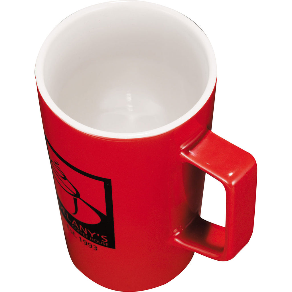 Leed's Red Venti Ceramic Mug 20oz