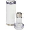 Leed's White Duo Copper Vacuum 22 oz Bottle and Tumbler
