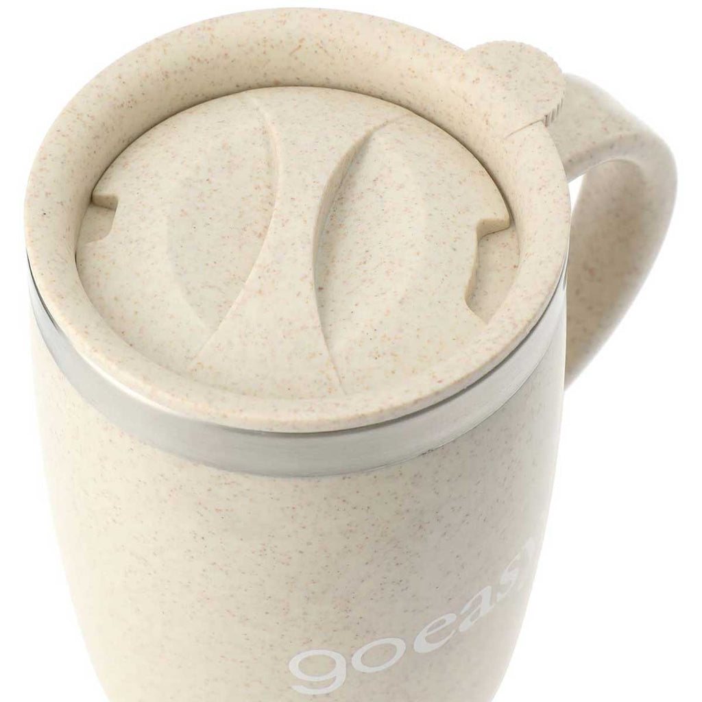 Leed's Beige Dagon Wheat Straw Mug with Stainless Liner 14 oz