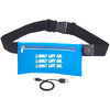 Leed's Blue Lumos Rechargeable Light Up Fitness Belt