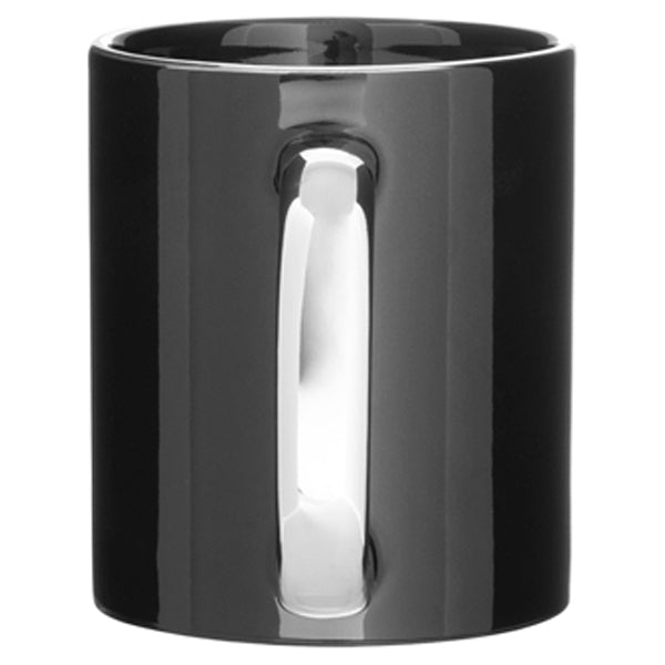ETS Black/Platinum C-Handle-Metallic 11 oz Mug