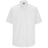 Edwards Men's White CottonPlus Short Sleeve Twill Shirt