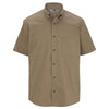 Edwards Men's Tan CottonPlus Short Sleeve Twill Shirt