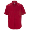Edwards Men's Red CottonPlus Short Sleeve Twill Shirt