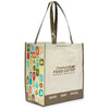 Gemline Natural-Brown Laminated 100% Recycled Shopper