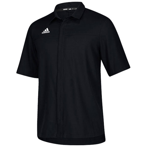 adidas men's team iconic full button polo